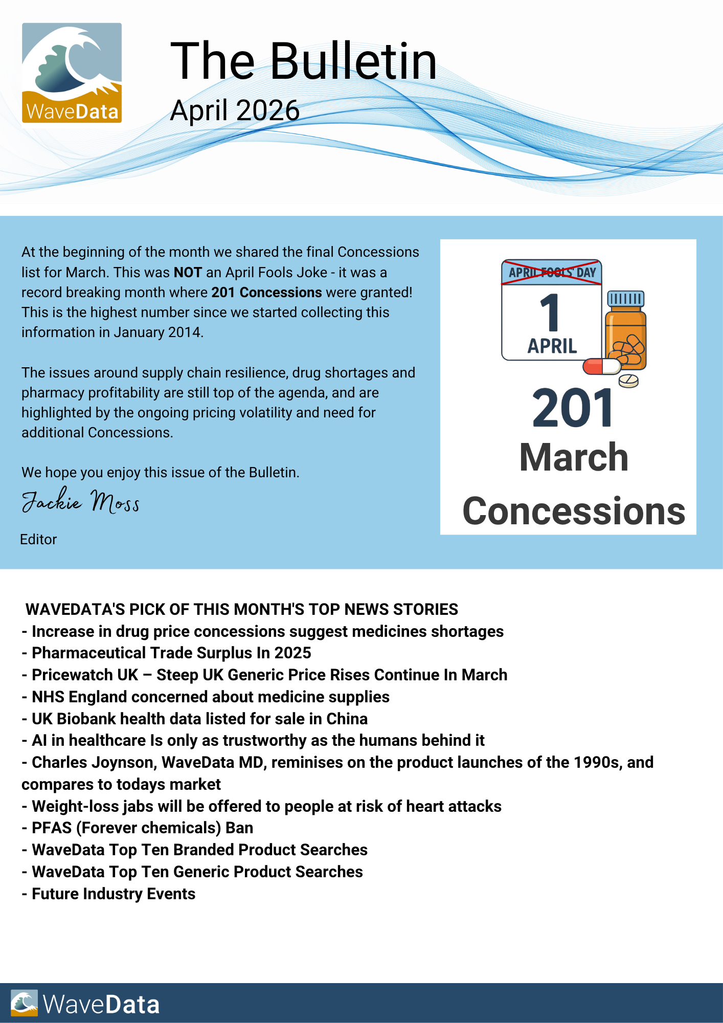 WaveData Bulletin April 2026